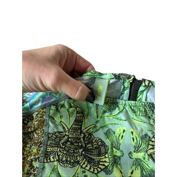 MAAJI SWIMWEAR SAND SURFER RASHGUARD Top size S Green Animal Tropical - Picture 4 of 9